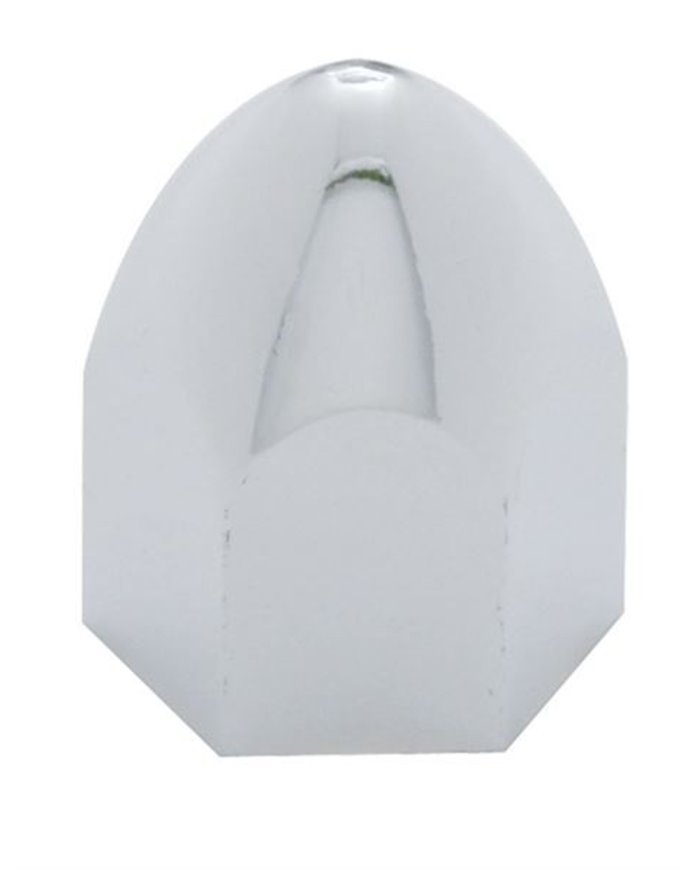 (BULK) CHROME PLASTIC 7/16" x 3/4" BULLET NUT COVER (BULK) CHROME PLASTIC 7/16" x 3/4" BULLET NUT COVER