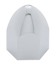 (BULK) CHROME PLASTIC 7/16" x 3/4" BULLET NUT COVER (BULK) CHROME PLASTIC 7/16" x 3/4" BULLET NUT COVER