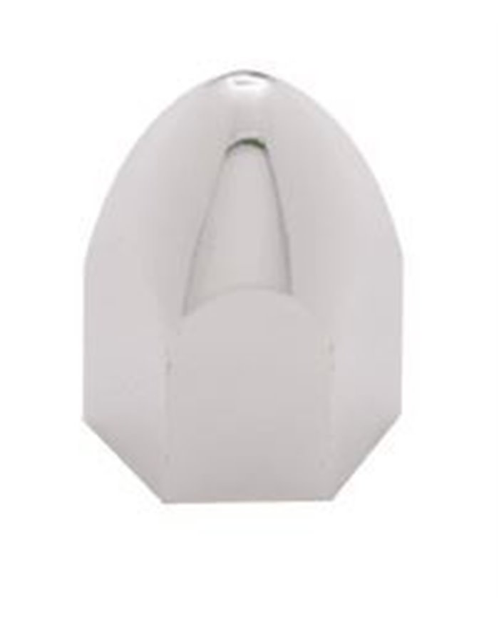 (BULK) CHROME PLASTIC 3/4" x 1 3/8" BULLET NUT COVER (BULK) CHROME PLASTIC 3/4" x 1 3/8" BULLET NUT COVER