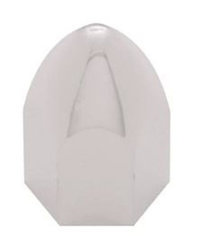 (BULK) CHROME PLASTIC 15/16" x 1 5/8" BULLET PUSH-ON NUT COVER (BULK) CHROME PLASTIC 15/16" x 1 5/8" BULLET PUSH-ON NUT COVER