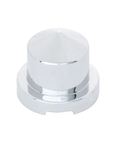 (BULK) CHROME PLASTIC 7/16" x 3/4" POINTED ROUND NUT COVER FOR HEX HEAD BOLTS (BULK) CHROME PLASTIC 7/16" x 3/4" POINTED ROUND NUT COVER FOR HEX HEAD BOLTS