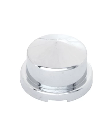 (BULK) CHROME PLASTIC 3/4" x 7/8" POINTED ROUND NUT COVER FOR HEX HEAD BOLTS (BULK) CHROME PLASTIC 3/4" x 7/8" POINTED ROUND NUT COVER FOR HEX HEAD BOLTS