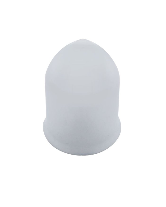 (10/PACK) CHROME PLASTIC 1" x 1 5/8" BULLET ROUND HUCK BOLT COVER