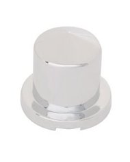 (BULK) CHROME PLASTIC 11/16" x 1 1/4" POINTED ROUND PUSH-ON NUT COVER FOR HEX HEAD BOLTS (BULK) CHROME PLASTIC 11/16" x 1 1/4" POINTED ROUND PUSH-ON NUT COVER FOR HEX HEAD BOLTS
