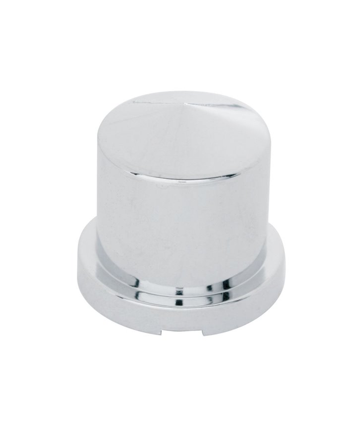 (BULK) CHROME PLASTIC 15/16" x 1 1/2" POINTED ROUND PUSH-ON NUT COVER FOR HEX HEAD BOLTS (BULK) CHROME PLASTIC 15/16" x 1 1/2" POINTED ROUND PUSH-ON NUT COVER FOR HEX HEAD BOLTS