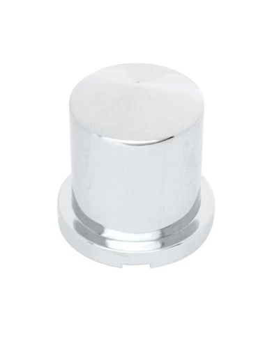 (BULK) CHROME PLASTIC 30mm x 1 7/8" POINTED ROUND PUSH-ON NUT COVER FOR HEX HEAD BOLTS (BULK) CHROME PLASTIC 30mm x 1 7/8" POINTED ROUND PUSH-ON NUT COVER FOR HEX HEAD BOLTS