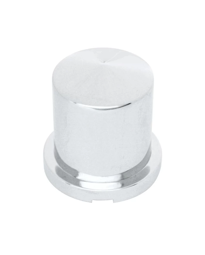 (BULK) CHROME PLASTIC 30mm x 1 7/8" POINTED ROUND PUSH-ON NUT COVER FOR HEX HEAD BOLTS (BULK) CHROME PLASTIC 30mm x 1 7/8" POINTED ROUND PUSH-ON NUT COVER FOR HEX HEAD BOLTS