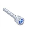 UP24052-Chrome Long Dash Screw With Blue Crystal For Freightliner (2-Pack)