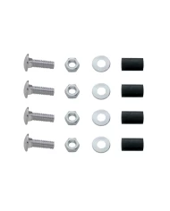 (BULK) WELDED STUD TOP MUD FLAP PLATE MOUNTING HARDWARE - NUT/WASHER x 4