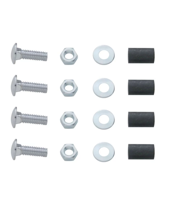 (BULK) BOLT THRU TOP MUD FLAP PLATE MOUNTING HARDWARE - BOLT/NUT/WASHER x 4