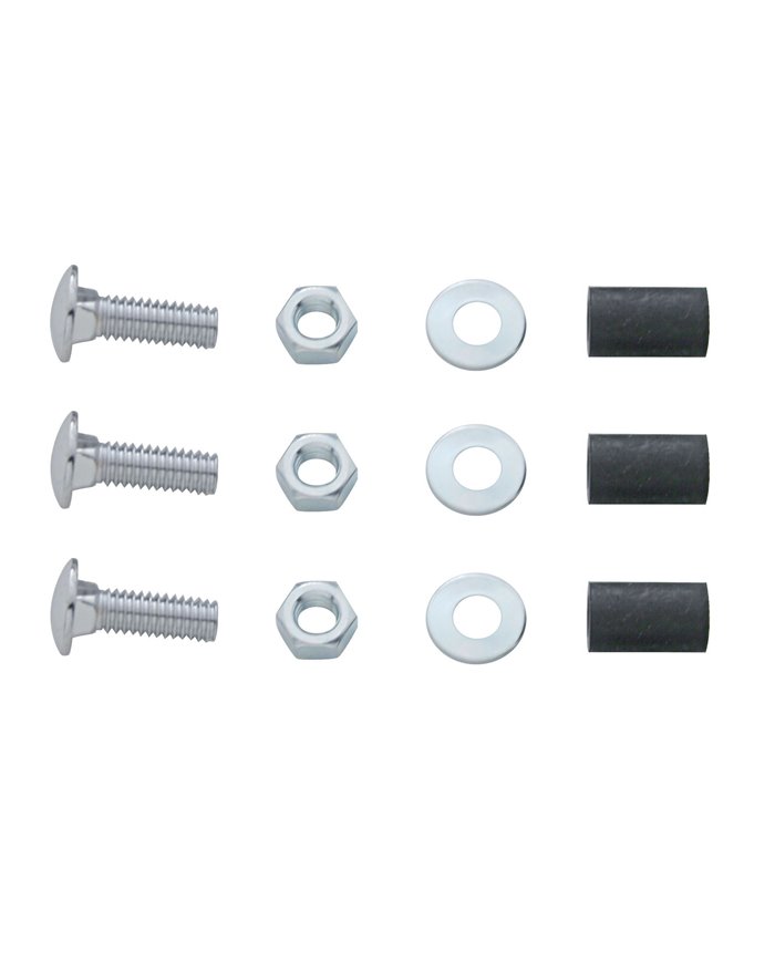 (BULK) BOLT THRU BOTTOM MUD FLAP PLATE MOUNTING HARDWARE - BOLT/NUT/WASHER x 3