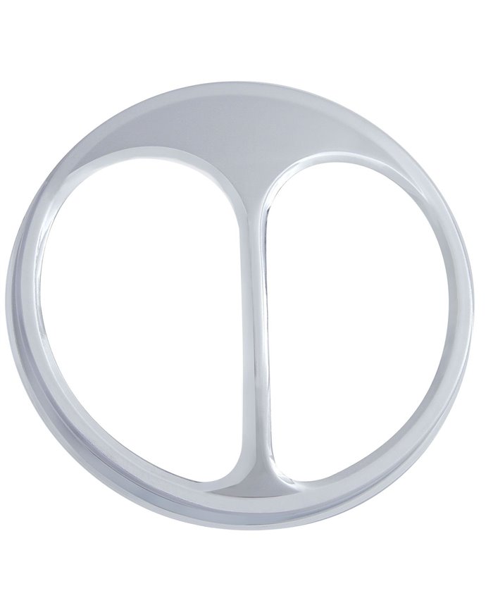(2/ BULK) CHROME CAT'S EYE 5 3/4" HEADLIGHT COVER (2/ BULK) CHROME CAT'S EYE 5 3/4" HEADLIGHT COVER