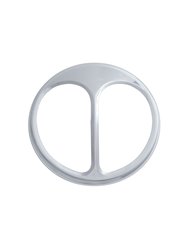 (2/ BULK) CHROME CAT'S EYE 7" HEADLIGHT COVER (2/ BULK) CHROME CAT'S EYE 7" HEADLIGHT COVER