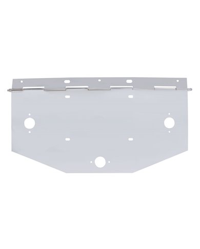 (BULK) CHROME 1 LICENSE PLATE ANGLED HOLDER W/ SQUARE MARKER LIGHT CUTOUT (BULK) CHROME 1 LICENSE PLATE ANGLED HOLDER W/ SQUARE MARKER LIGHT CUTOUT