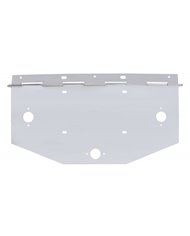 (BULK) CHROME 1 LICENSE PLATE ANGLED HOLDER W/ SQUARE MARKER LIGHT CUTOUT (BULK) CHROME 1 LICENSE PLATE ANGLED HOLDER W/ SQUARE MARKER LIGHT CUTOUT