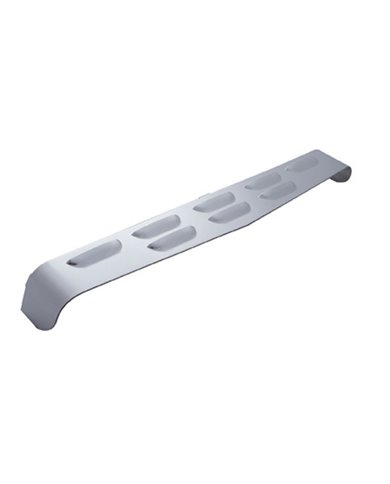 (BULK) STAINLESS STEEL 14 3/4" RECTANGULAR HEADLIGHT VISOR - LOUVERS (BULK) STAINLESS STEEL 14 3/4" RECTANGULAR HEADLIGHT VISOR - LOUVERS