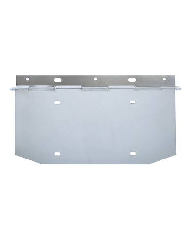 (BULK) CHROME 1 LICENSE PLATE ANGLED HOLDER W/ HINGE (BULK) CHROME 1 LICENSE PLATE ANGLED HOLDER W/ HINGE