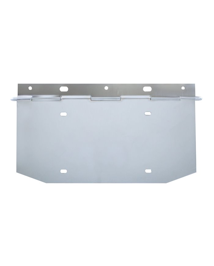 (BULK) CHROME 1 LICENSE PLATE ANGLED HOLDER W/ HINGE (BULK) CHROME 1 LICENSE PLATE ANGLED HOLDER W/ HINGE