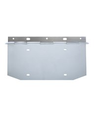 (BULK) CHROME 1 LICENSE PLATE ANGLED HOLDER W/ HINGE (BULK) CHROME 1 LICENSE PLATE ANGLED HOLDER W/ HINGE