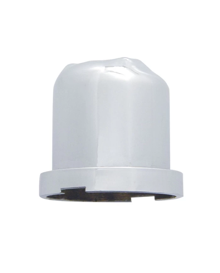 (BULK) CHROME PLASTIC 11/16" x 1 1/4" SKULL NUT COVER