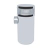 UP28200-15" Stainless Steel Air Cleaner Housing for Peterbilt