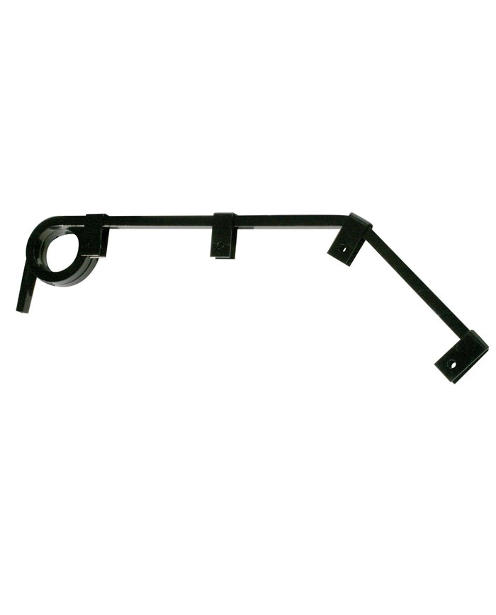 (2/BULK) BLACK ANGLED 0.64" SQUARE SPRING STEEL ARM MUD FLAP HANGER - 2 COILS (2/BULK) BLACK ANGLED 0.64" SQUARE SPRING STEEL ARM MUD FLAP HANGER - 2 COILS
