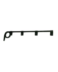 (2/BULK) BLACK STRAIGHT 0.64" SQUARE SPRING STEEL ARM MUD FLAP HANGER - 1 COIL (2/BULK) BLACK STRAIGHT 0.64" SQUARE SPRING STEEL ARM MUD FLAP HANGER - 1 COIL