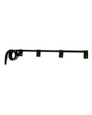 (2/BULK) BLACK STRAIGHT 0.64" SQUARE SPRING STEEL ARM MUD FLAP HANGER - 2 COILS (2/BULK) BLACK STRAIGHT 0.64" SQUARE SPRING STEEL ARM MUD FLAP HANGER - 2 COILS