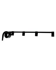 (2/BULK) BLACK STRAIGHT 0.64" SQUARE SPRING STEEL ARM MUD FLAP HANGER - 3 COILS (2/BULK) BLACK STRAIGHT 0.64" SQUARE SPRING STEEL ARM MUD FLAP HANGER - 3 COILS