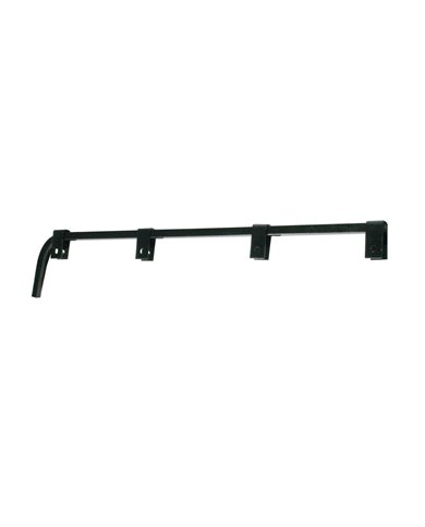 (2/BULK) BLACK STRAIGHT 0.64" SQUARE SPRING STEEL ARM MUD FLAP HANGER