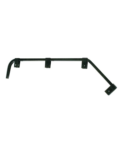 (2/BULK) BLACK ANGLED 0.64" SQUARE SPRING STEEL ARM MUD FLAP HANGER