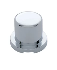 (BULK) CHROME PLASTIC 1 1/8" x 1 1/2" FLAT TOP NUT COVER (BULK) CHROME PLASTIC 1 1/8" x 1 1/2" FLAT TOP NUT COVER