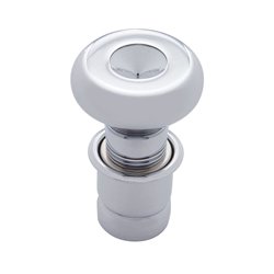 UP28478-Chrome Deluxe Cigarette Lighter With Indented Center