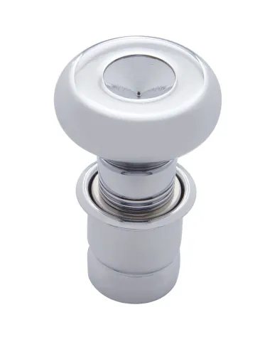 UP28478-Chrome Deluxe Cigarette Lighter With Indented Center