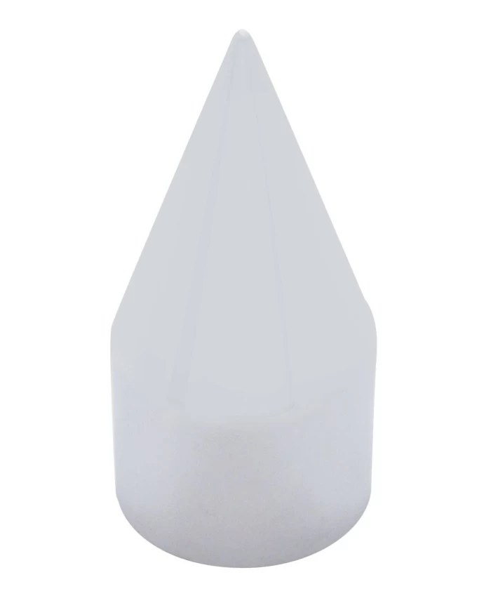 (BULK) CHROME PLASTIC 1 1/2" x 4 1/8" SPIKE PUSH-ON NUT COVER (BULK) CHROME PLASTIC 1 1/2" x 4 1/8" SPIKE PUSH-ON NUT COVER