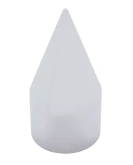 (BULK) CHROME PLASTIC 1 1/2" x 4 1/8" SPIKE PUSH-ON NUT COVER (BULK) CHROME PLASTIC 1 1/2" x 4 1/8" SPIKE PUSH-ON NUT COVER