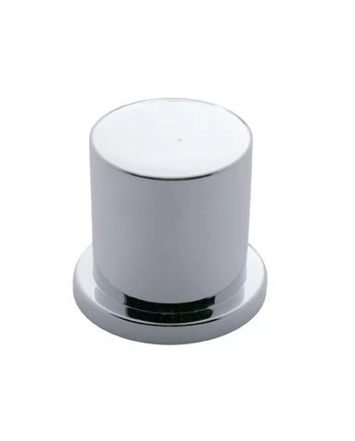 (BULK) CHROME PLASTIC 1 3/16" PUSH-ON FLAT TOP NUT COVER (BULK) CHROME PLASTIC 1 3/16" PUSH-ON FLAT TOP NUT COVER