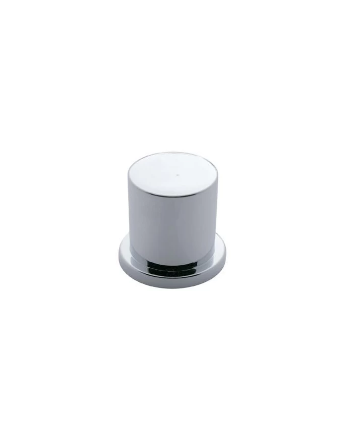 (BULK) CHROME PLASTIC 1 3/16" PUSH-ON FLAT TOP NUT COVER (BULK) CHROME PLASTIC 1 3/16" PUSH-ON FLAT TOP NUT COVER