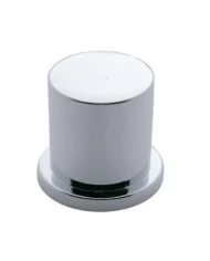 (BULK) CHROME PLASTIC 1 3/16" PUSH-ON FLAT TOP NUT COVER (BULK) CHROME PLASTIC 1 3/16" PUSH-ON FLAT TOP NUT COVER