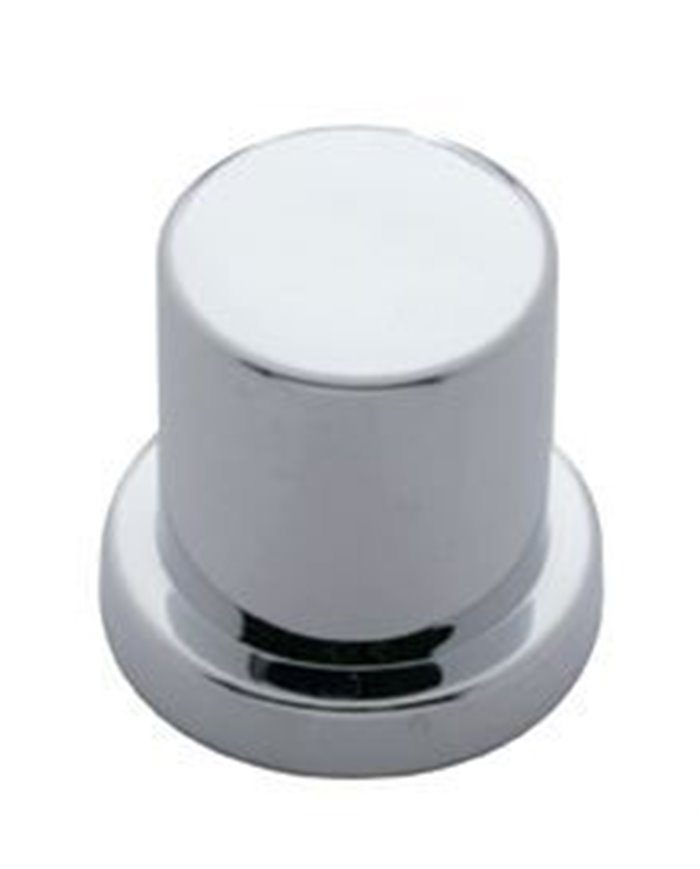 (BULK) CHROME PLASTIC INTERNATIONAL HULK BOLT COVER - 13/16"