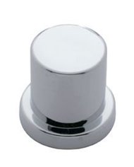 (BULK) CHROME PLASTIC INTERNATIONAL HULK BOLT COVER - 13/16"