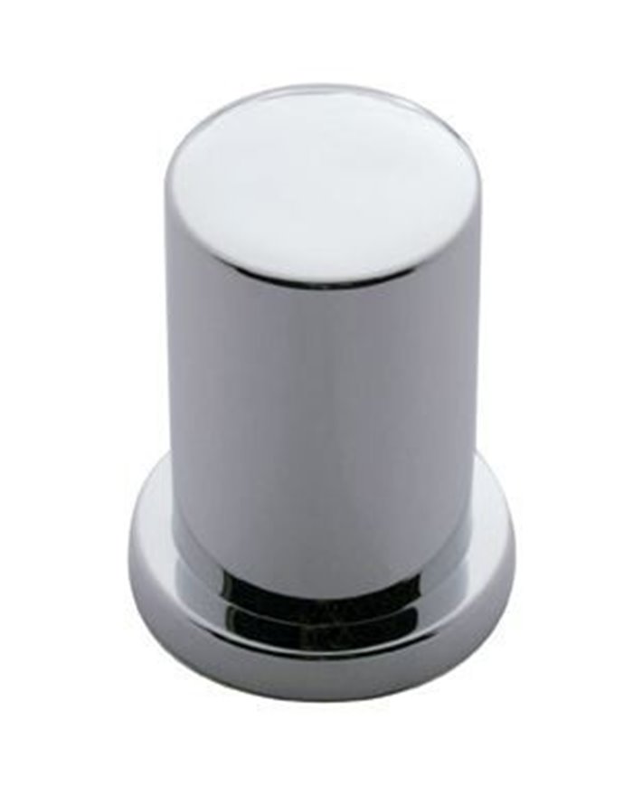 (BULK) CHROME PLASTIC INTERNATIONAL HULK BOLT COVER - 1"