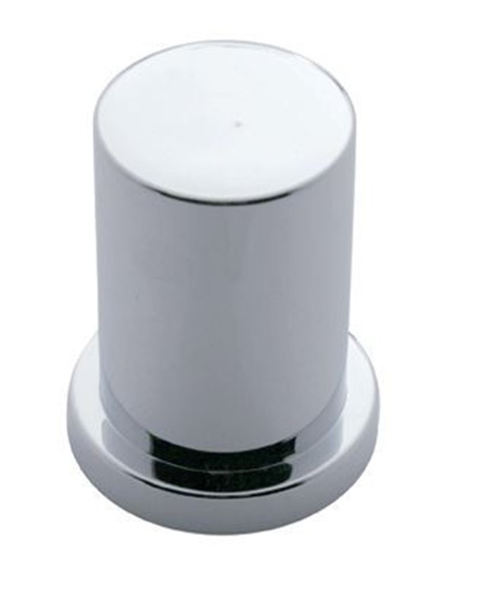 (BULK) CHROME PLASTIC INTERNATIONAL HULK BOLT COVER - 1 3/16"