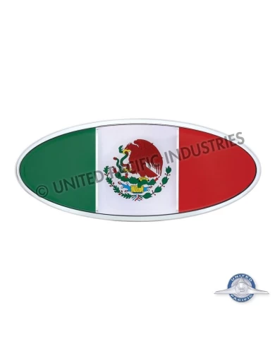 (CARD) CHROME DIECAST MEXICO EMBLEM (CARD) CHROME DIECAST MEXICO EMBLEM