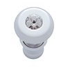 UP28481-Chrome Deluxe Cigarette Lighter With Clear Crystal