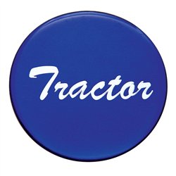 UP23222-1B-"Tractor" Glossy Air Valve Knob Candy Color Sticker - Indigo Blue