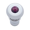 UP28483-Chrome Deluxe Cigarette Lighter With Purple Crystal