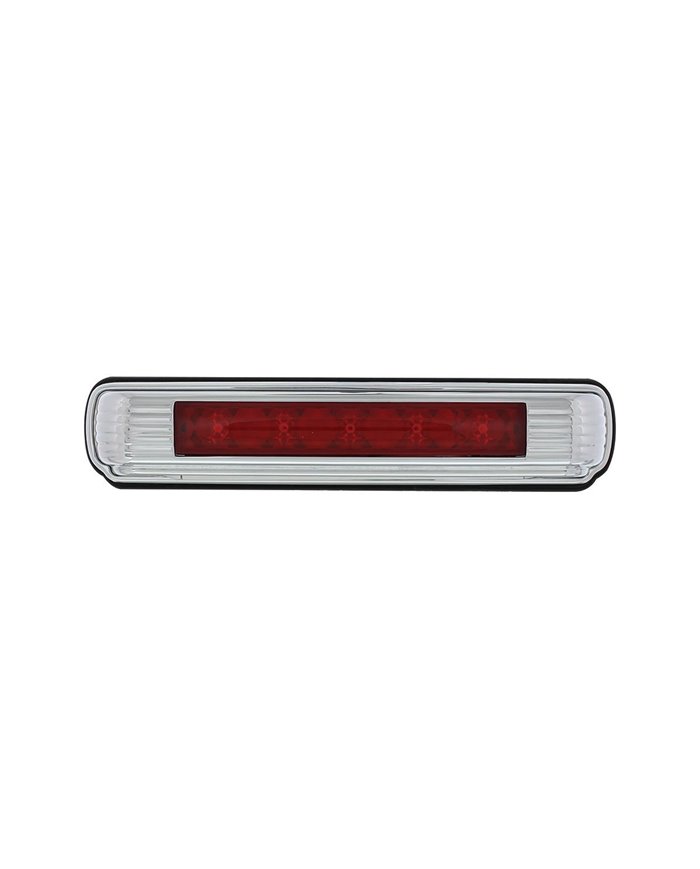 (CARD) CHROME LICENSE PLATE LIGHT WITH RED LED 3RD BRAKE LIGHT, ART DECO FLUSH MOUNT DESIGN (CARD) CHROME LICENSE PLATE LIGHT WITH RED LED 3RD BRAKE LIGHT, ART DECO FLUSH MOUNT DESIGN