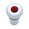UP28484-Chrome Deluxe Cigarette Lighter With Red Crystal