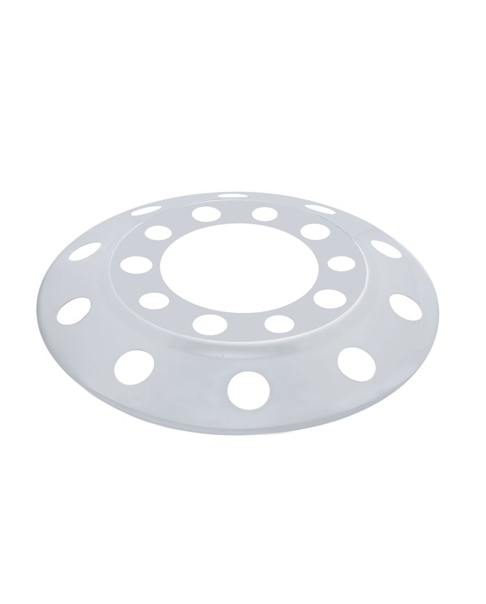 (BULK) STAINLESS STEEL 22 1/2" FRONT WHEEL COVER W/ 10 HOLES